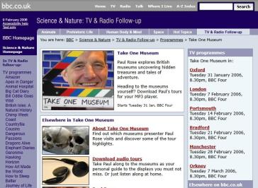 Take One Museum Website