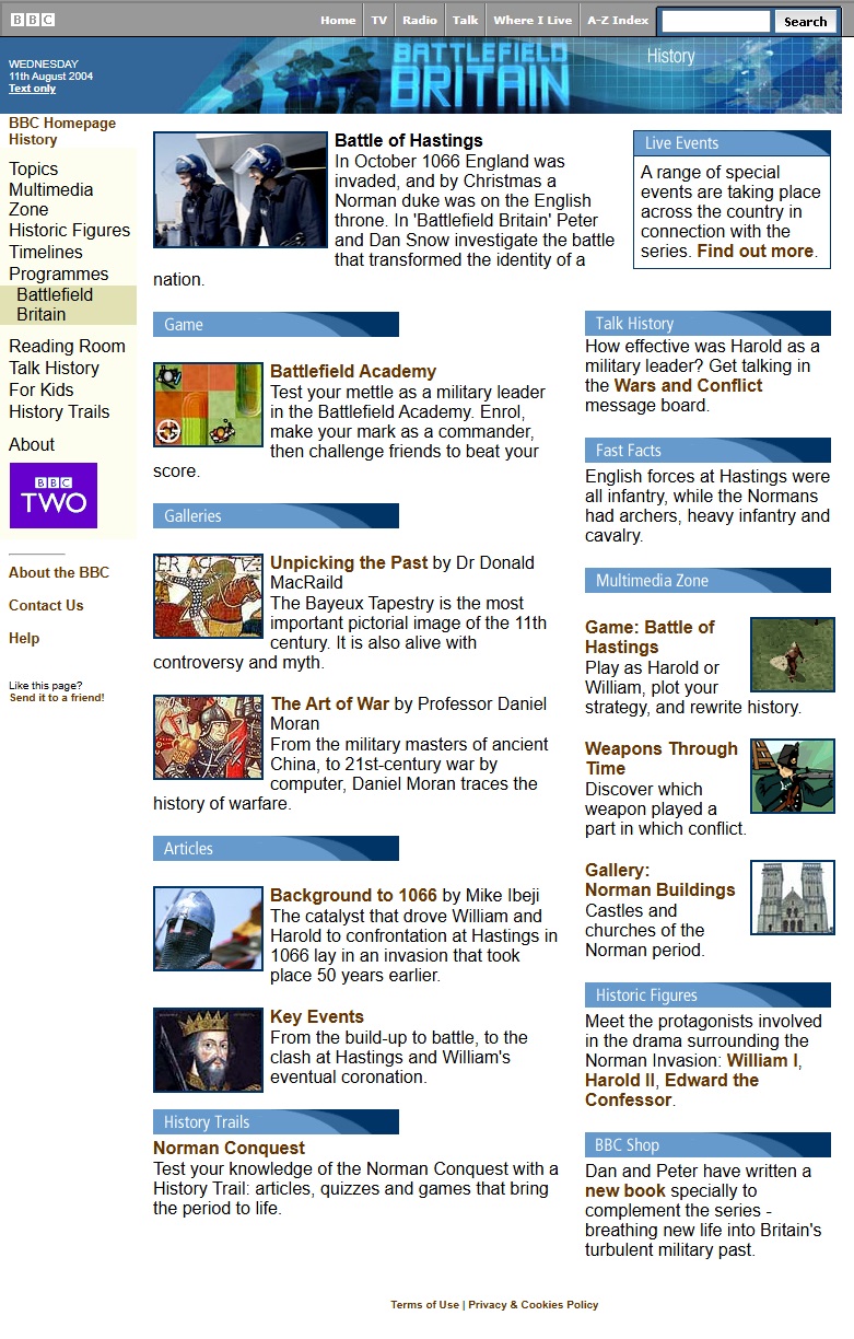 Battlefield Britain Website