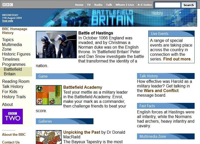 Battlefield Britain Website