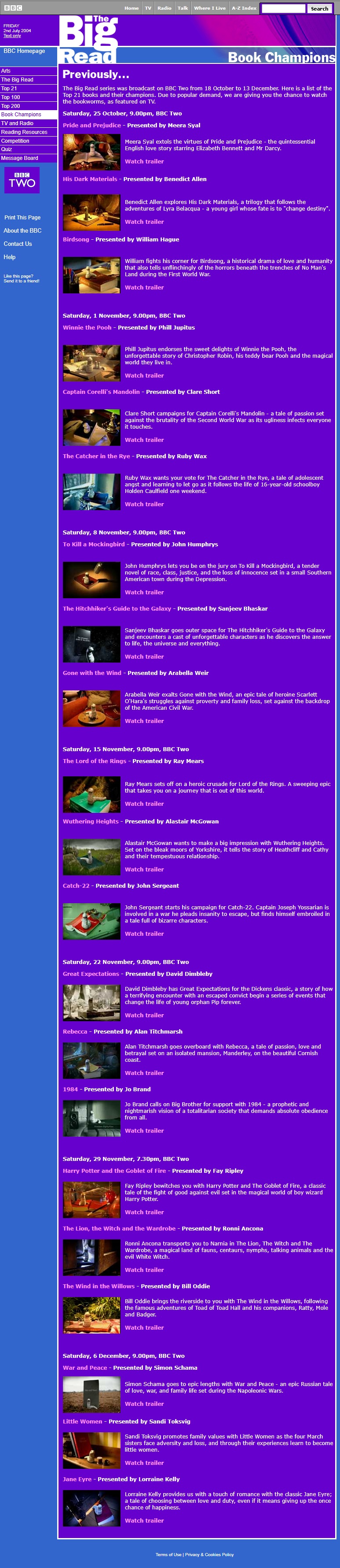 The Big Read Website