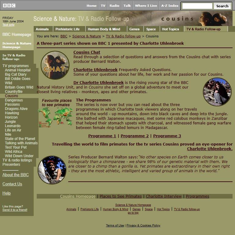 Cousins Website