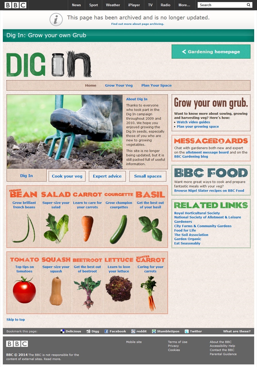 Dig In Website