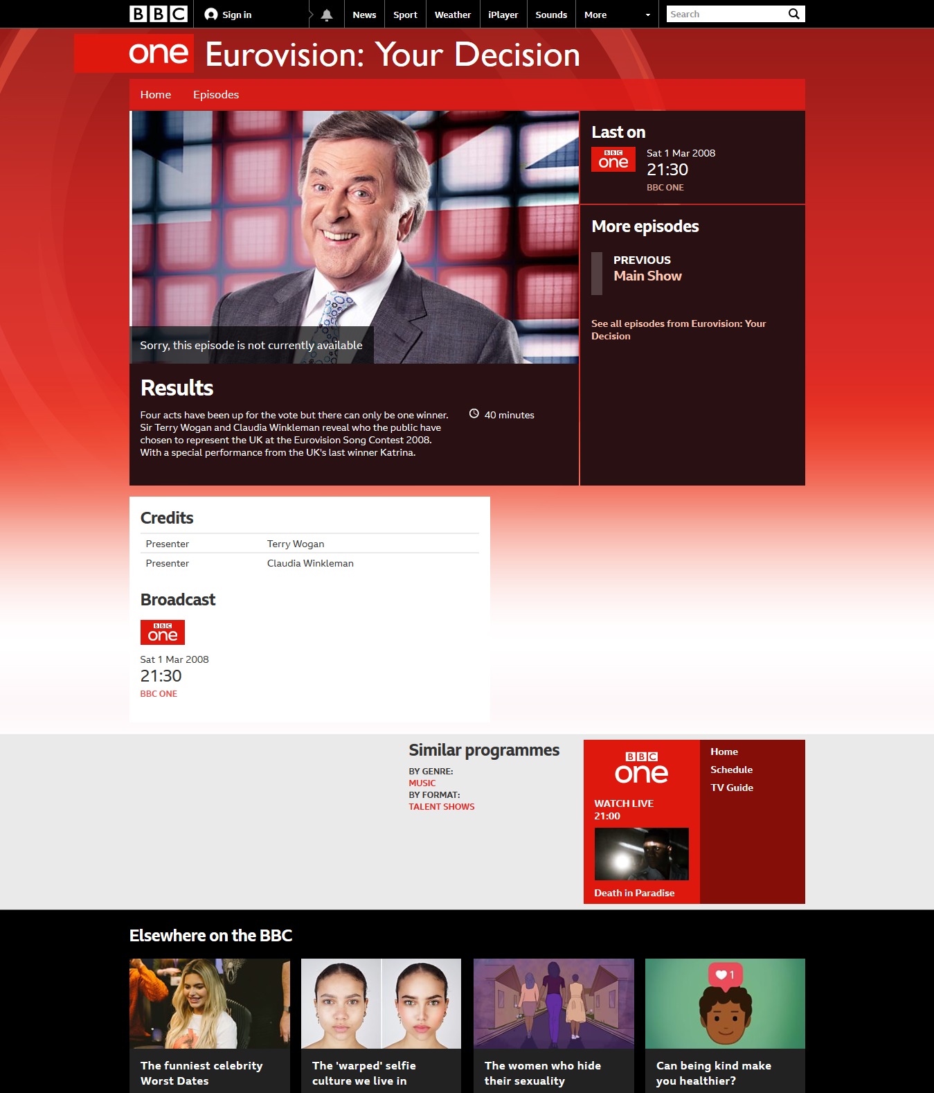 Eurovision - Your Decision Website