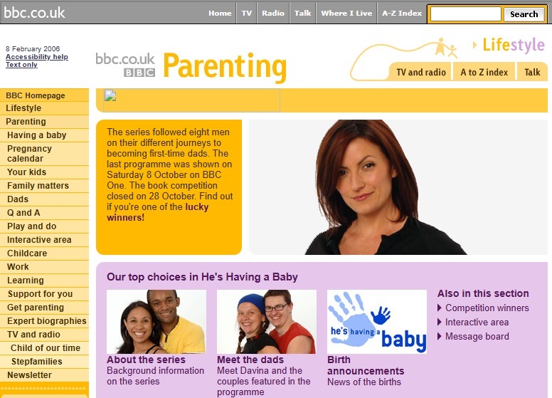 He's Having A Baby Website