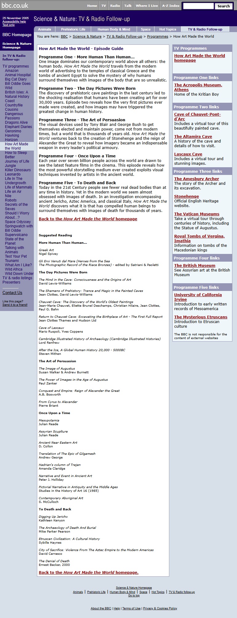 How Art Made The World Website