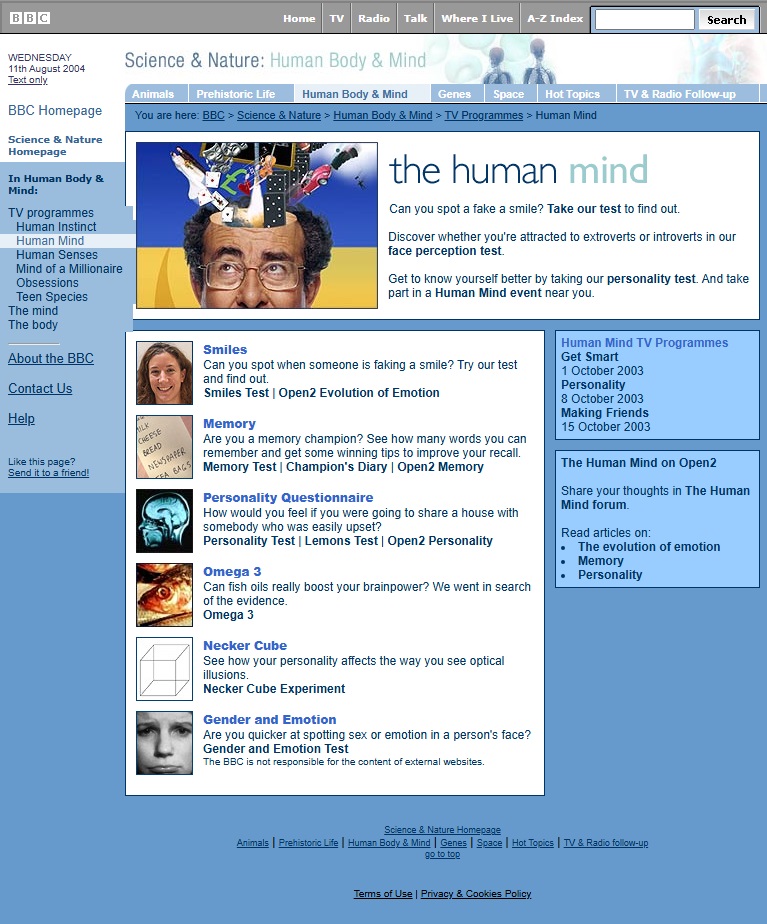 Human Mind Website