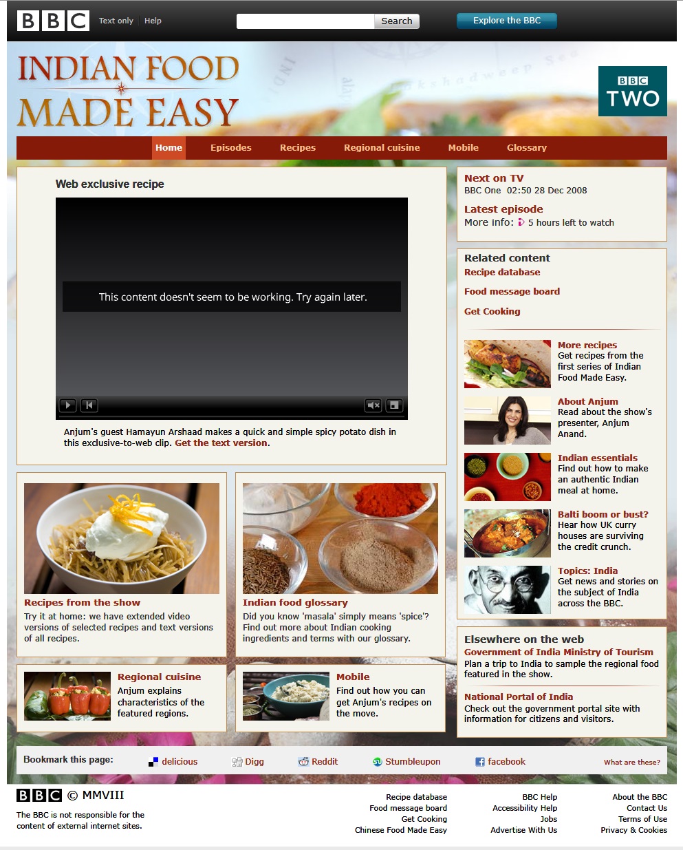 Indian Food Made Easy Website