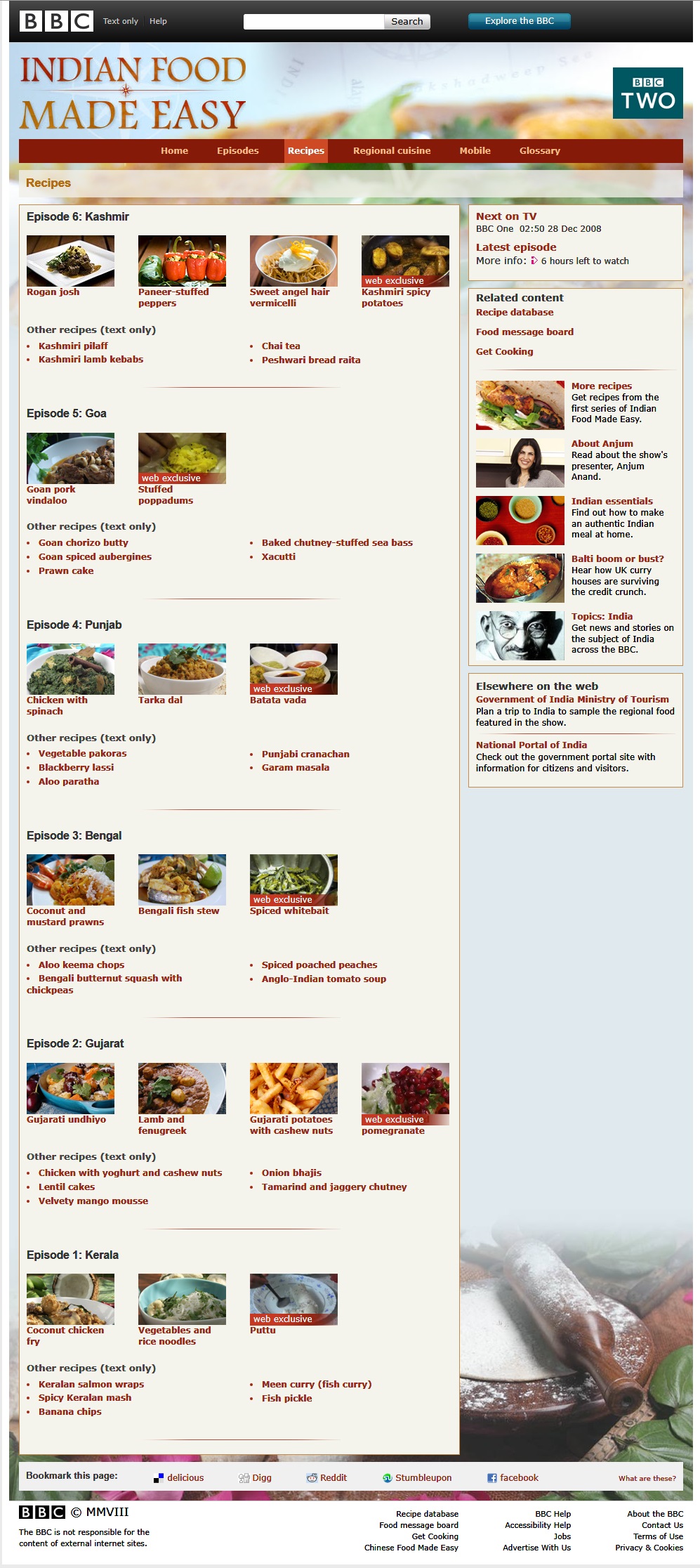 Indian Food Made Easy Website