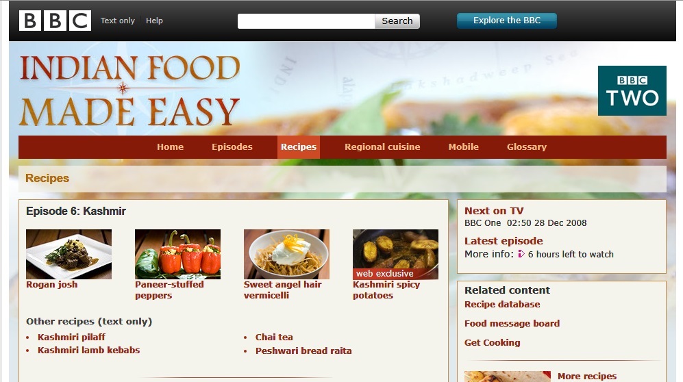 Indian Food Made Easy Website