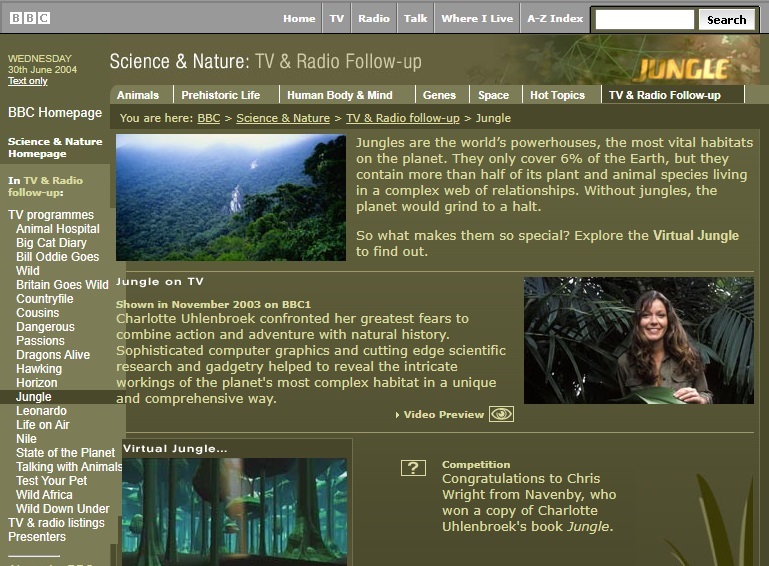 Jungle Website