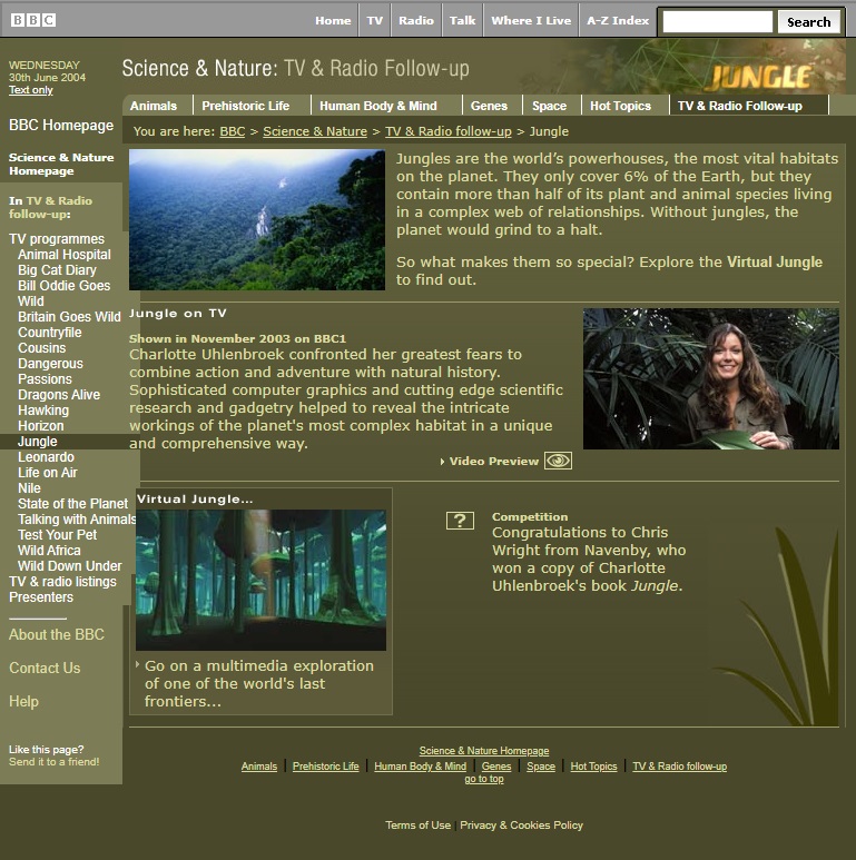 Jungle Website