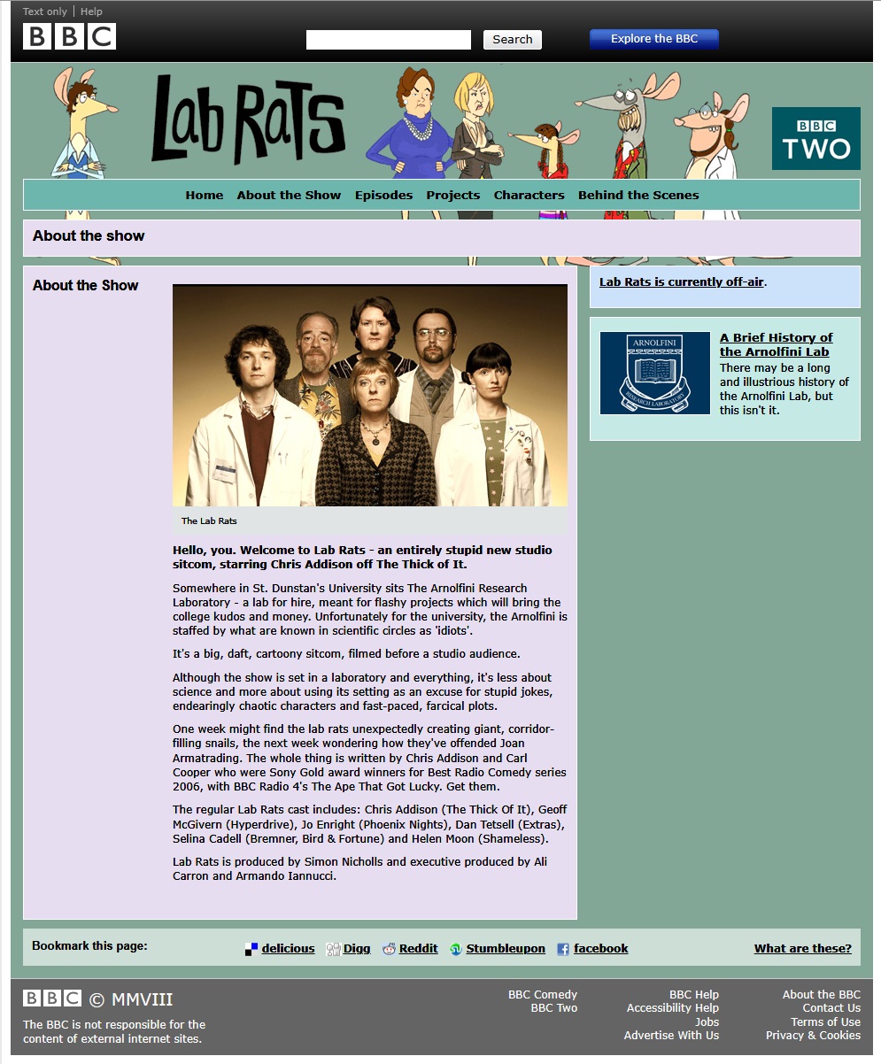 Lab Rats Website