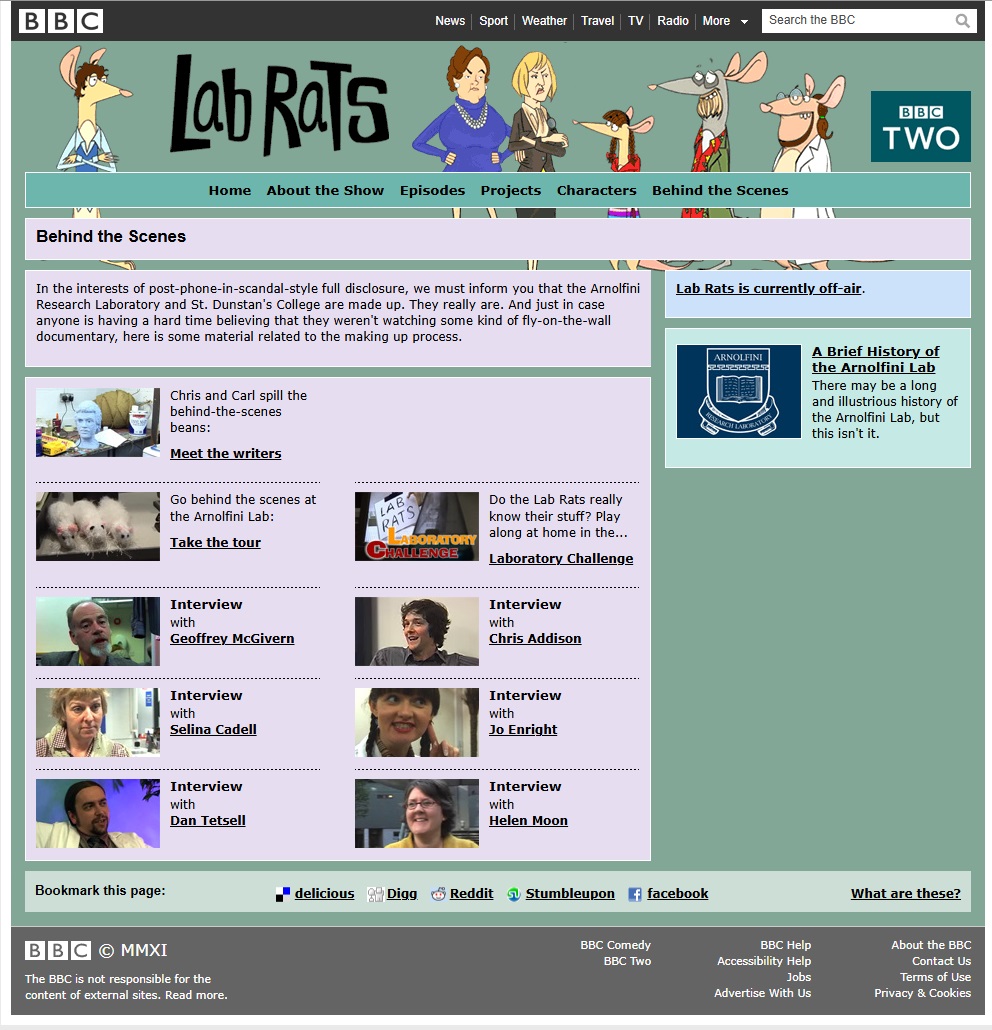 Lab Rats Website