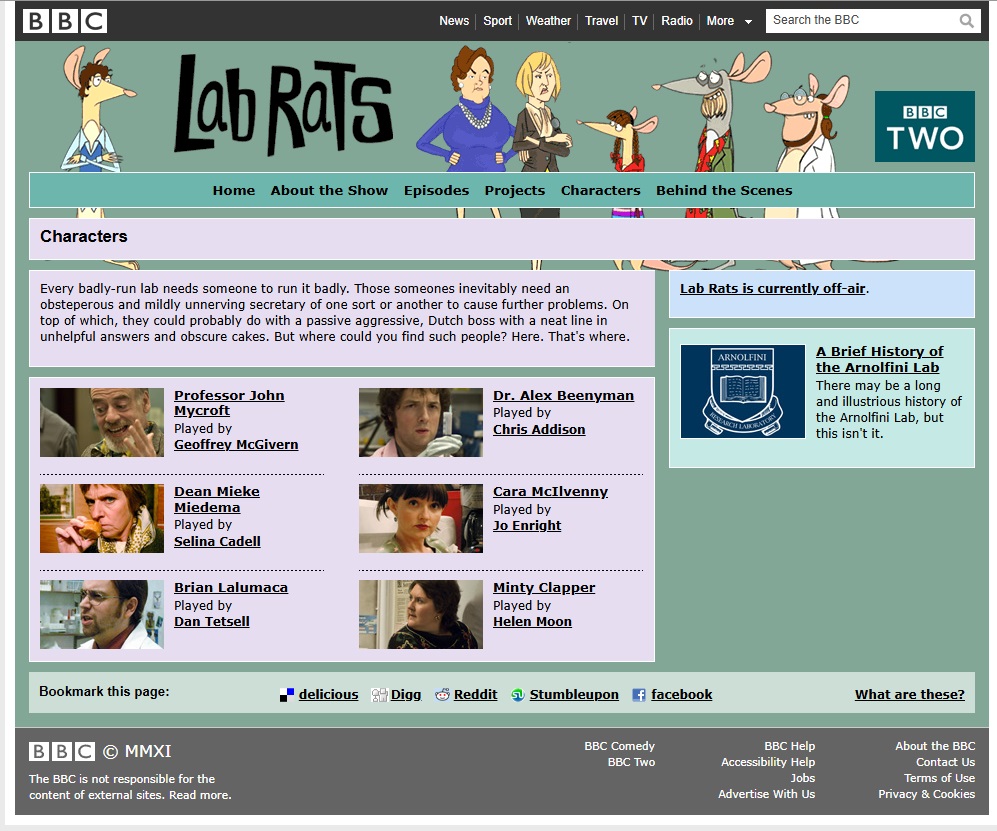 Lab Rats Website