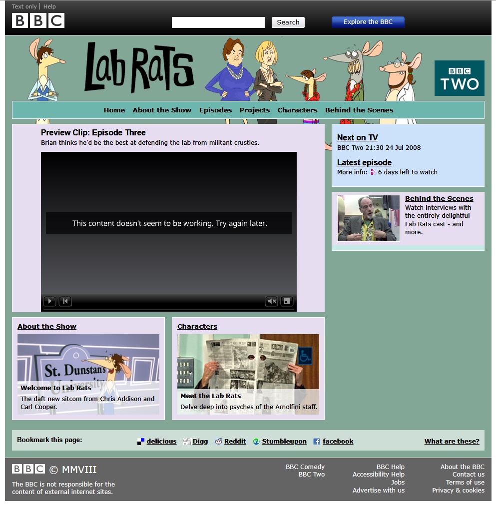 Lab Rats Website