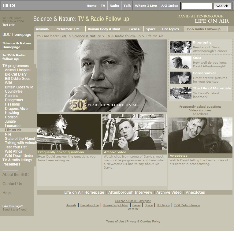 Life On Air Website