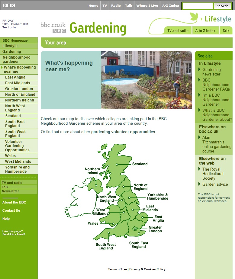 Neighbourhood Gardener Website