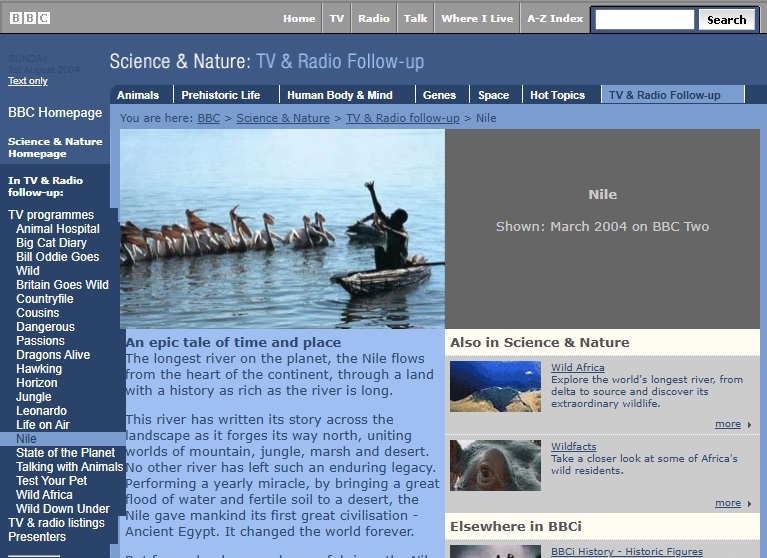 Nile Website