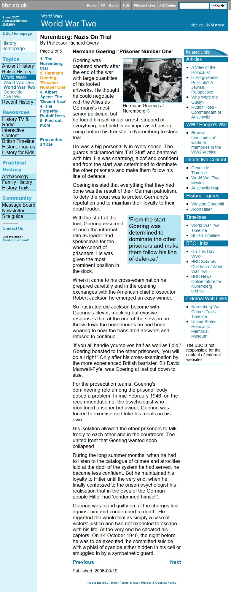 Secrets Of Nuremberg Website