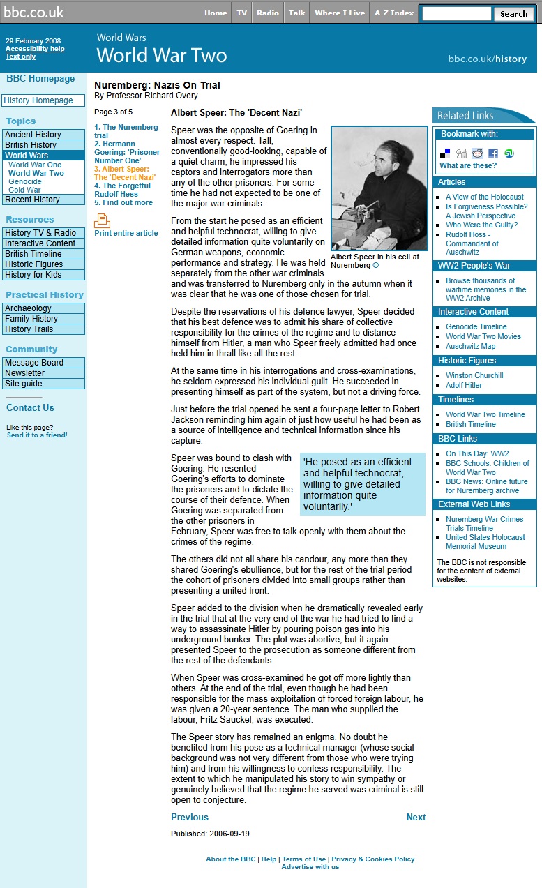 Secrets Of Nuremberg Website