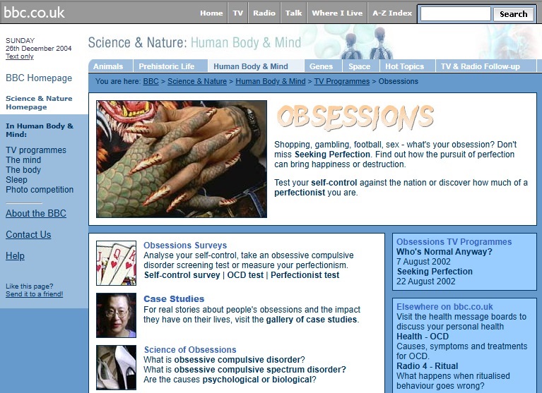 Obsessions Website