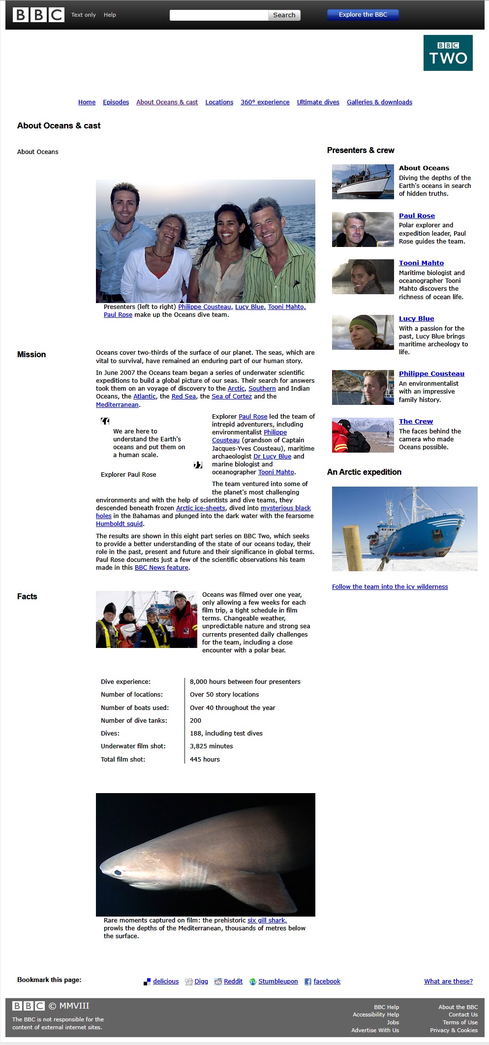 Oceans Website