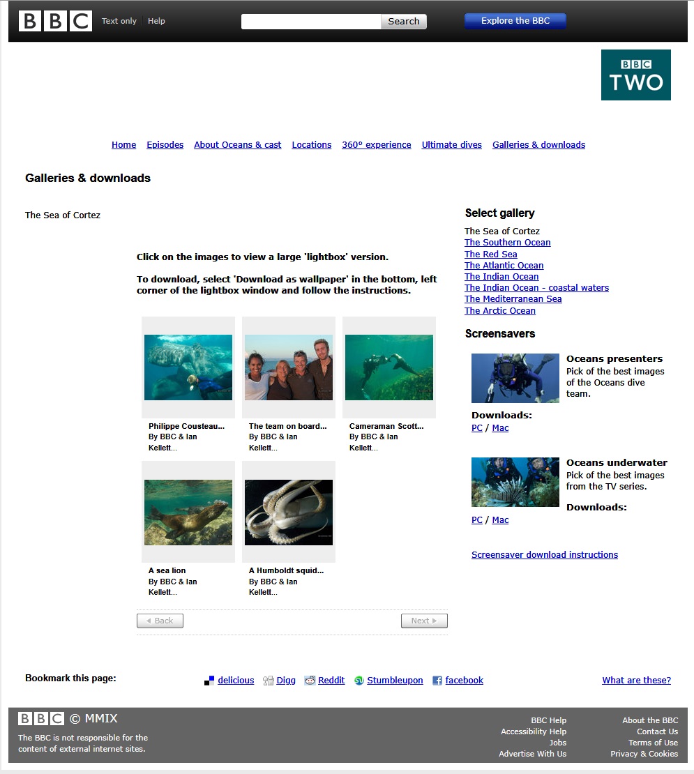 Oceans Website
