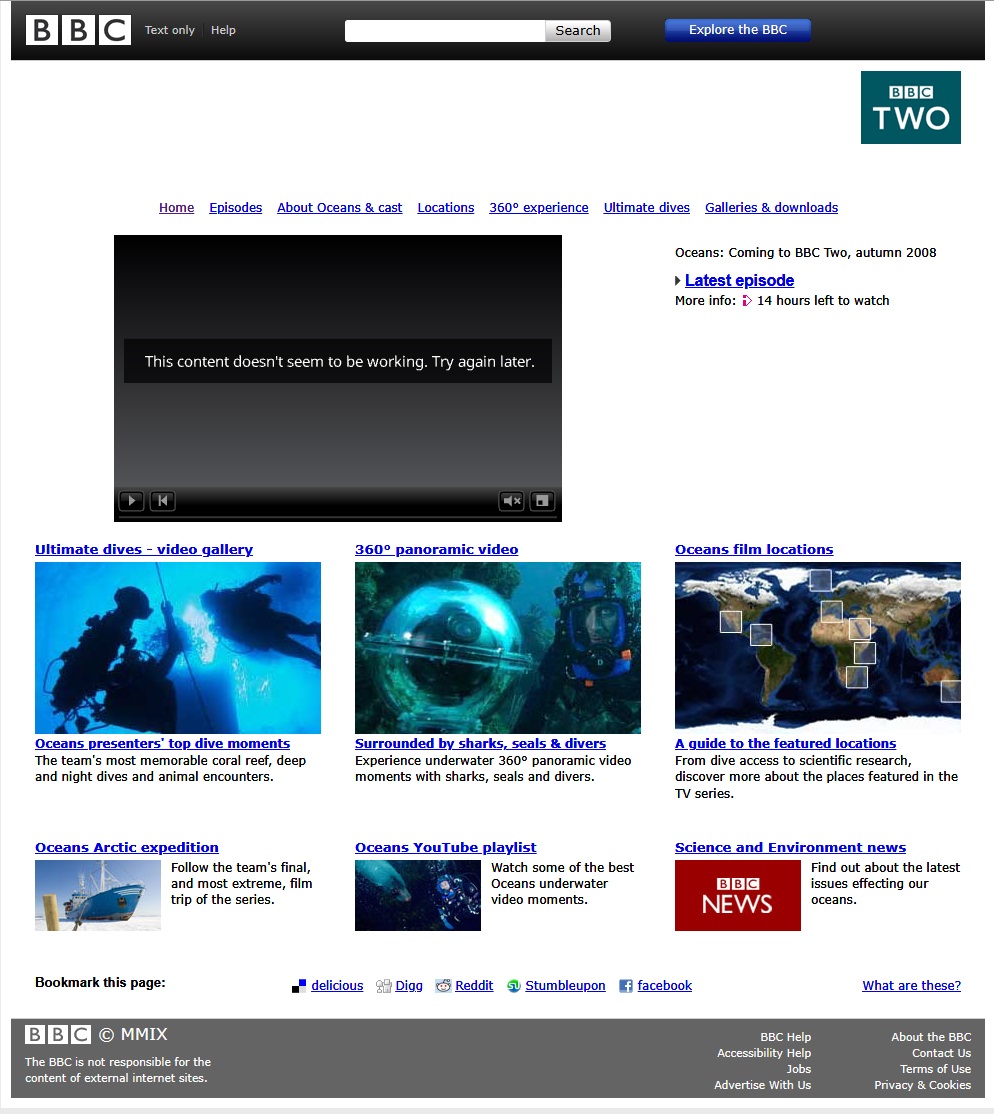 Oceans Website