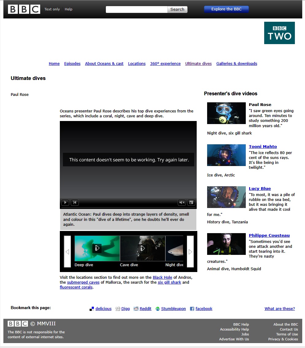 Oceans Website