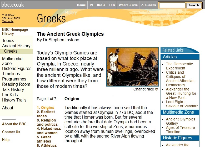 Olympics History Website