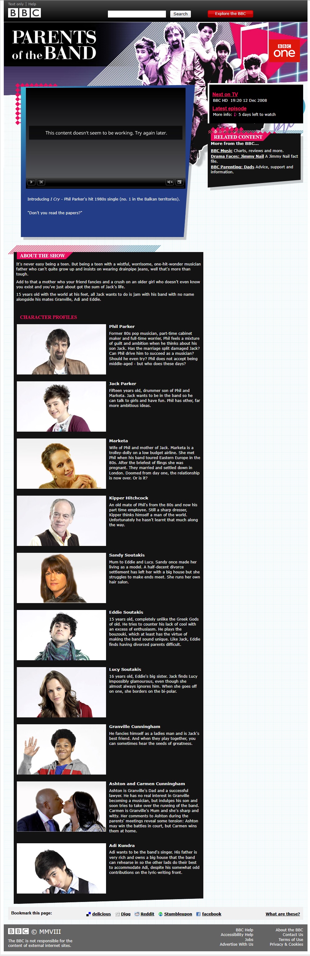 Parents Of The Band Website