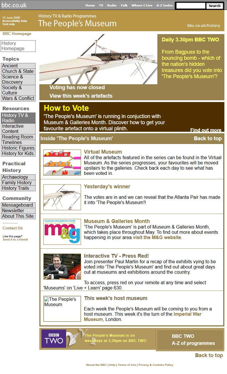 People's Museum Website