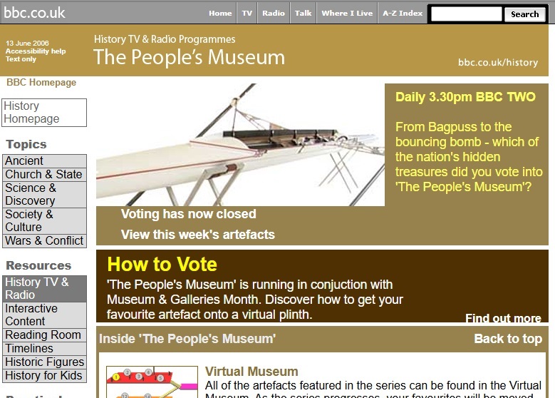 People's Museum Website