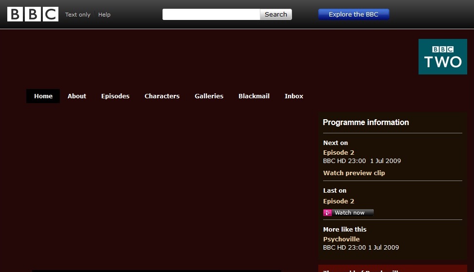 Psychoville Website