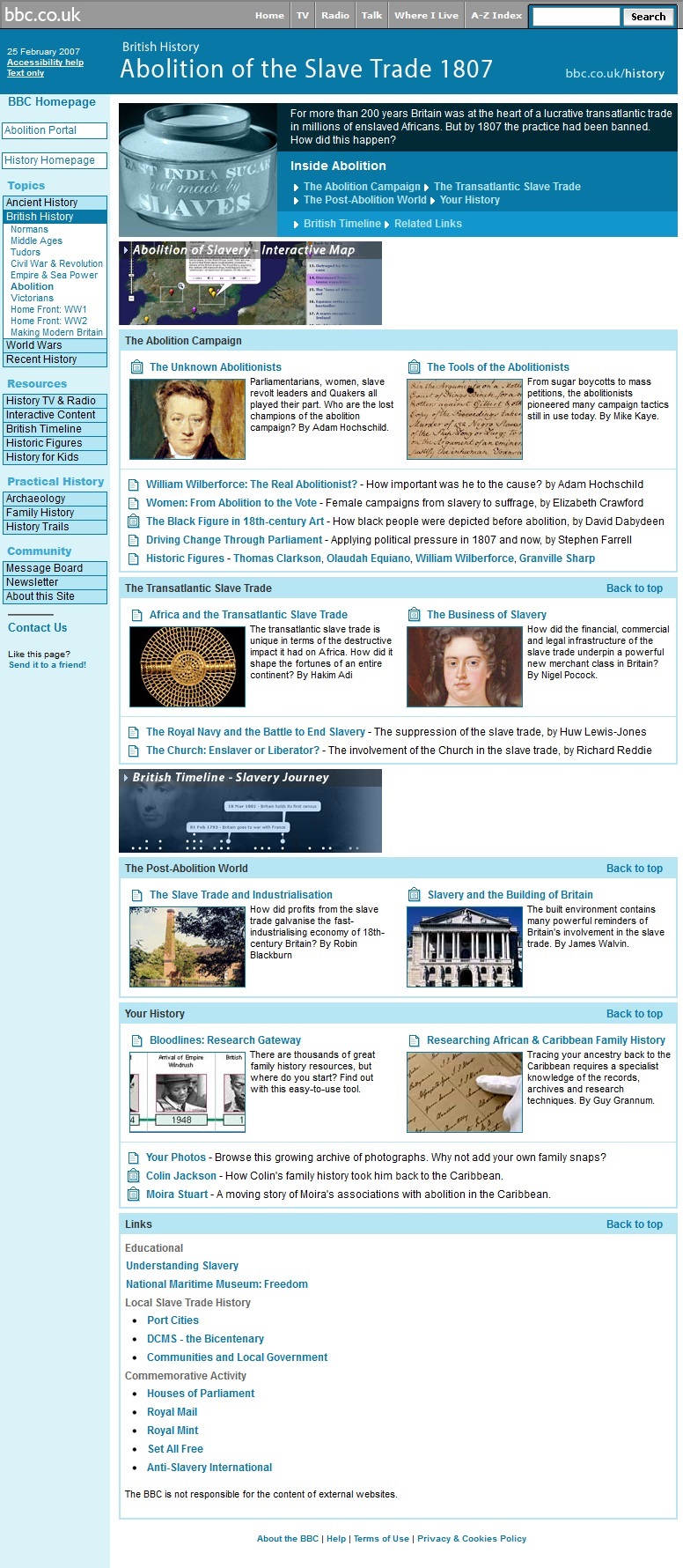 Slavery Anniversary Website