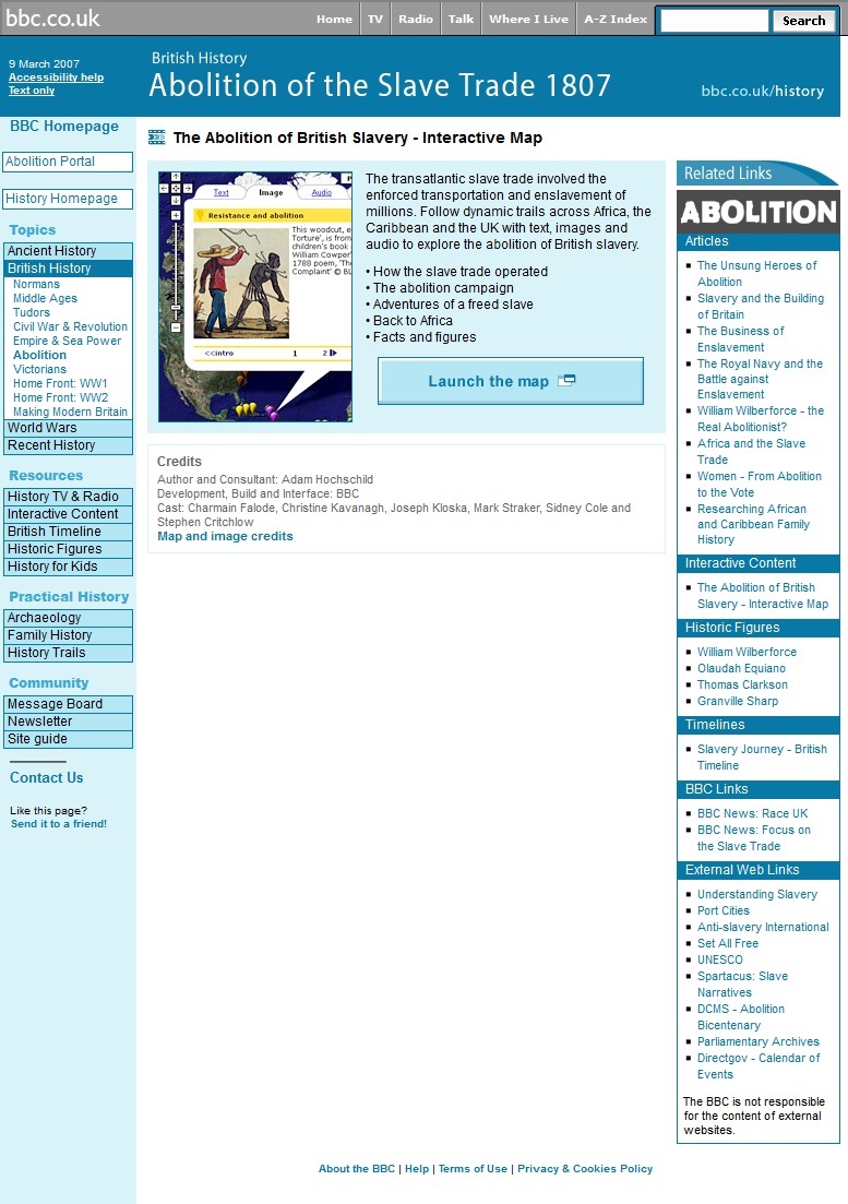 Slavery Anniversary Website