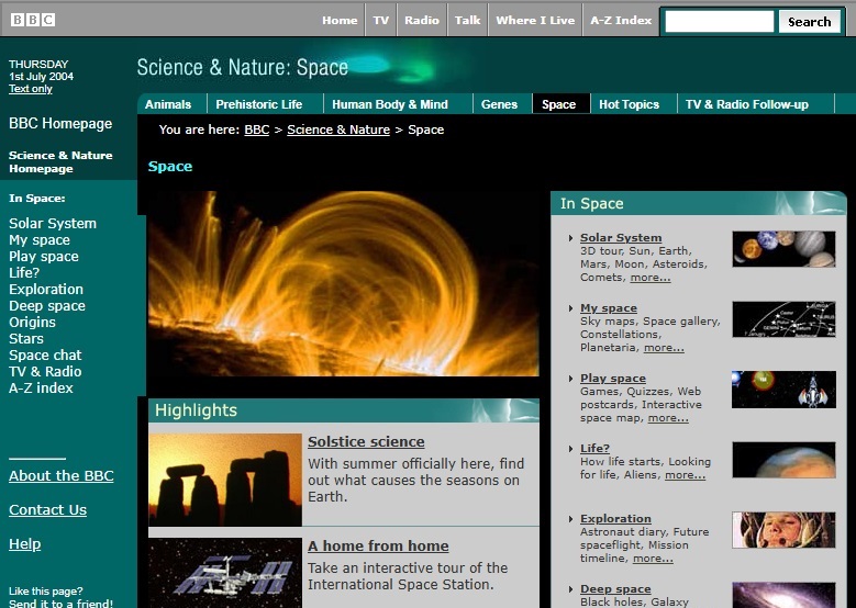Space Website