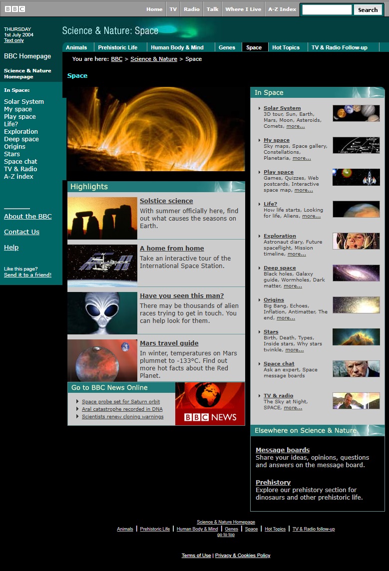 Space Website