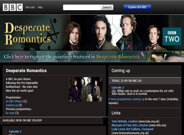 Desperate Romantics Website