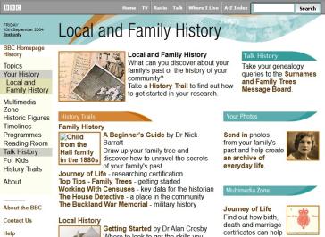 Genealogy Website