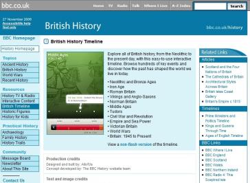 History Timelines Website