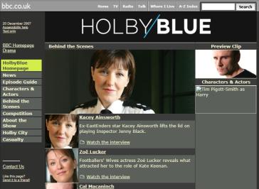 Holby Blue Website