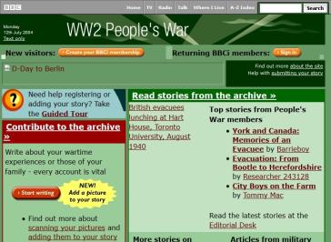 People's War Website