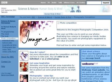 Wellcome Foundation Photo Competition Website