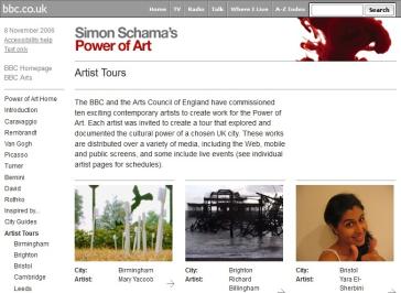 Power Of Art Website