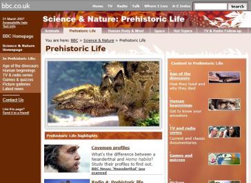 Prehistoric Life Website