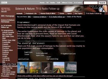 State Of The Planet Website