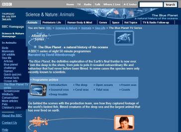 The Blue Planet Website