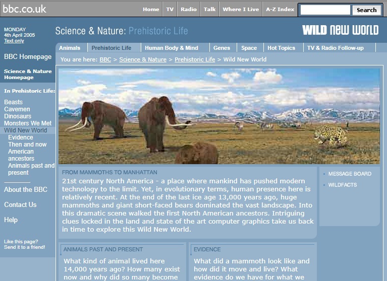 Wild New World Website