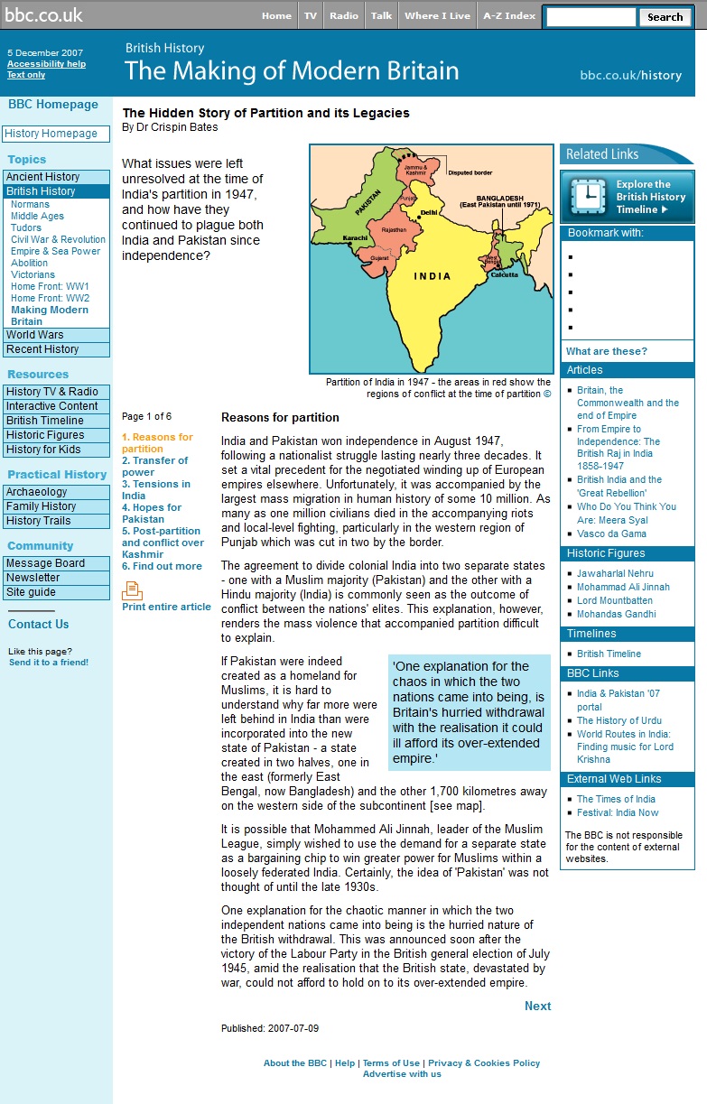 Partition Website
